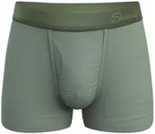 Shinesty Hammock Support Pouch Underwear For Men | Mens Boxer Briefs Short Leg | US Large Olive Green