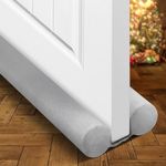 Holikme Door Draft Stopper Door Stoppers for Bottom of Door 38inch, Grey