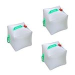 BESPORTBLE 3pcs 5 Gallon Water Jug Camping Collapsible Camping Water Container Clear Kettle Camping Kettle Water Jug 5 Gallon 20l Water Carrier Bag Water Containers Water Storage Foldable