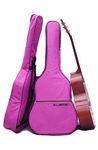 Hooblyhoo Purple Guitar Case Gig Bag for Acoustic and Classical Guitars