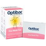 Optibac Probiotics One Week Flat - Vegan Digestive Probiotic Supplement Suitable for Bloating with 5 Billion Bacterial Cultures - 4 Week Supply - 28 Powder sachets
