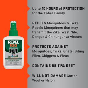 Repel 100 Insect Repellent Spray, 4oz – Maximum Protection