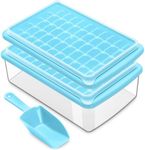 Ice Cube Trays 2 Pack with Lids and