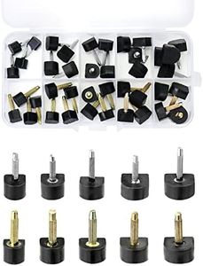 QWORK® 20 Paia Punte di Ricambio per Tacco Alto, Forma di U, 8, 9, 10, 11, 12 mm