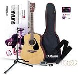 Yamaha GuitarGo - Starter Set, Acoustic guitar set for beginners and restarters - including strings, picks, gig bag, tuner, stand and more