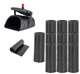 BANORES Dog Poop Bags Unscented Standard Extra Thick Waste Bag Refill Rolls For Dogs Black - 10 Rolls (200 Bags)