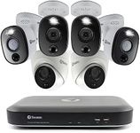 Swann Security Camera System: 4K Ultra HD 8-Channel DVR with 2TB HDD, 6 Cameras (4 Bullet & 2 Dome), Indoor/Outdoor, Night Vision, Motion Detection - Comprehensive Surveillance Solution