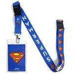 Ata-Boy Superman Lanyard Badge Holder, DC Comics Lanyards for ID Badges - Superman Gifts & Merchandise…