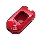 BROVACS Paint Metallic Colour Shell Cover ABS Hard Case Holder Compatible with HONDA Flip Remote Key Fob SV0201 Red