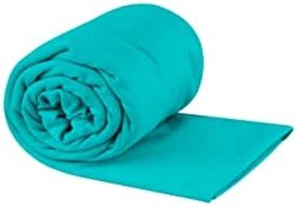 Sea to Summit Portable Pocket Towel for Camping, Gym, and Travel, X-Large (30 x 60 inches), Baltic Blue
