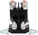 PEUTIER 4 Terminal Starter Solenoid, 12V 117-1197 Starter Solenoid Compatible with Exmark Lawn Boy Toro Time Cutter Zero Turn 104-3189 Lawn Mowers Replacement Parts #E513075#1-513075