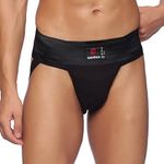 omtex Men's Cotton Active Undershorts (Pack of 1) (GymBL_Black_L)