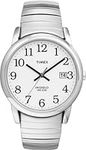 Timex Men's Round Silver Tone with Stainless Steel Expansion Band 2H451