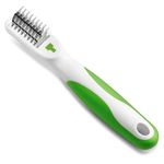 Andis Standard Dematting Tool for Dogs & Cats, Dematting Comb, Deshedding Brush, Removes Mats & Knots, Lightweight, Healthy Skin and Coat-White/Green