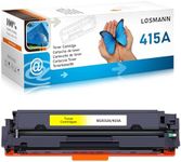 LOSMANN 415A Toner Compatible with HP 415A 415X W2032A W2032X Toner Cartridge Replacement for Color Laserjet Pro MFP M479fdw M479fnw M479fdn M479dw M454dn M454dw M479 M454 (Yellow)