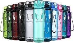 Super Sparrow Sports Water Bottle - 1000ml - Non-Toxic BPA Free & Eco-Friendly Tritan Co-Polyester Plastic - For Running, Gym, Yoga, Outdoors and Camping