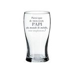 Verre gravé - Parce que le Meilleur Papi - Verre à bière 20oz