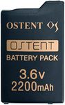 OSTENT 2200mAh 3.6V Rechargeable Battery Pack Replacement Compatible for Sony PSP 1000 Console