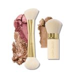 LAURA GELLER NEW YORK Face it All 2pc Brush Set - Retractable Airbrush Kabuki Brush + Dual-Ended Blush and Bronzer Brush