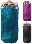 Highlander XL Sleeping Bag - Extra Wide Sleeping Bags for Adults - Rectangular, Lightweight & Water-Resistant - Soft Inner Lining - Indoor & Outdoor Use - Ideal for Camping