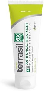 terrasil Antifungal Cream MAX 6X, Clinically Proven Clotrimazole, Soothing Relief for Jock Itch, Athletes Foot, Fungal Yeast Infection, Ringworm, Tinea - Effective Treatment of Skin Fungus 1.7oz