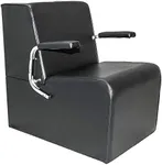 PureSana Vinyl Platform Hair Dryer Chair, Black