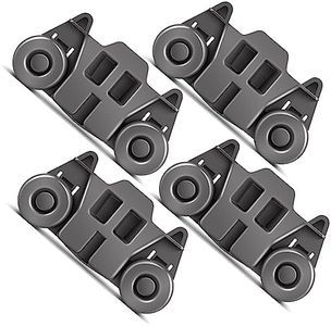 W10195416 Dishwasher Wheels Lower Rack Compatible with Kitchenaid Whirlpool Maytag Kenmore Dishwasher Replacement Parts W10195420 AP5983730 PS11722152 Upgraded Dishwasher Rack Lower Wheels 4 Pack