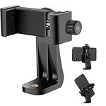 Phone Tripod Mount Adapter, TXG Universal Cell Phone Tripod Stand Holder Rotatable, Fits iPhone, Samsung, and All Phones, Rotates Vertical and Horizontal, Adjustable Clamp