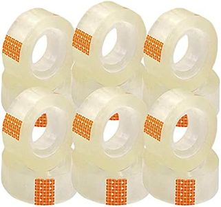 various Ruban adhésif adhésif transparent extra fort 12 rouleaux 18 x 35 m, ruban adhésif pour usage général pour l'école, la maison et le bureau