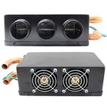 TOTMOX 12V Car Heater, Windshield Defogger & Defroster, 3 Hole Portable Winter Fast Heating Warmer Frost Removing with Mounting Accessories