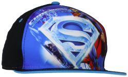 DC Comics Little Boys' Superman With Dye Logo Hat - Blue/Black - One Size