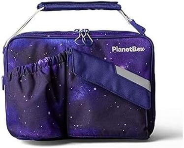 PlanetBox Insulated Lunch Bag – Stardust Edition Carry Bag with Pockets for Water Bottle and Snacks – Durable, Easy to Clean, and BPA Free