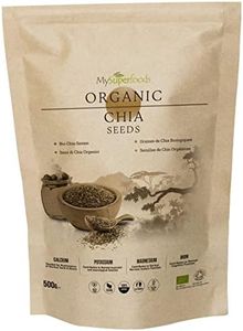 MySuperfoods Organic Chia Seeds 500g, Natural Source of Omega-3 & Protein