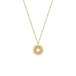 Estella Bartlett Full Sunburst Necklace - Gold Plated