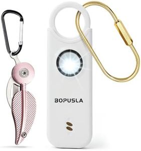 BOPUSLA Personal Safety Alarm for Women with Portable Folding Knife Set