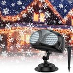 ACELIFE Snowflake Projector Lights, LED Projection Lamp with Remote Control, Outdoor/Indoor Christmas Projector, Snowfall Lights for Christmas, New Year's Eve Parties and Celebrations