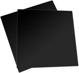 2PCS Silicone Rubber Sheet, Heat Resistant, Heavy Duty, Smooth Finish, 12 x 12 Inch, 1/8 Inch Thickness for DIY Gaskets, Seals, Flooring, Bumpers, Protection (Black)