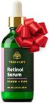 Tree of Life Beauty Retinol Serum, Skin Smoothing Face Oil for Dark and Age Spots and Fine Lines, Facial Serums for Dry and Sensitive Skin Care with Hyaluronic Acid for Soft Smooth Skin, 2 Fl Oz