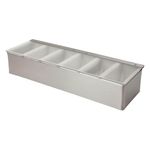 Beaumont 6 Part Stainless Steel Condiment Holder, Silver