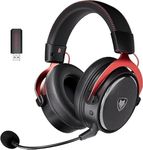 NUBWO Wireless Gaming Headset with Noise Cancellin Mic for PC PS4 PS5 Playstation 4 5, Wireless 2.4G Bluetooth USB Gaming Headset with 3D Surround Sound, Soft Memory Earmuffs