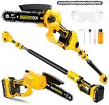 2-IN-1 Cordless 6 Inch Pole Saw & C