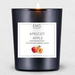 EM5™ Apricot @pple Scented Candle for Home Decor & Aromatherapy | 60 gm | Long Lasting Candles Up to 20 Hours Burn Time | Smokeless & Non-Toxic Aroma