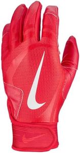 Nike Youth Alpha Huarache Edge Batting Gloves (Red/White, Small)