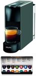 Nespresso Krups XN110BRD Essenza mini coffee capsule machine | 0.6 L | 19 bar | energy saving mode | grey | energy class A
