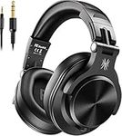 OneOdio A71 Hi-Res Studio Recording Headphones - Wired Over Ear Headphones with SharePort, Professional Monitoring & Mixing Foldable Headphones with Stereo Sound (Black)