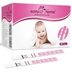 Pregnancy Test Strips Early Detection: Easy@Home 40 x HCG Strips 10mIU/mL, Accurate Early Pregnancy Tests, Sensitive HCG Pregnancy Test Strips with Smart APP, Home Fertility Testing Kit 40 Packs