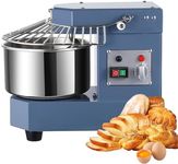 GarveeHome 10.5QT Commercial Dough Mixer, 650W Dual Rotating Dough Kneading Machine with Food-Grade Stainless Steel Bowl, Security Shield & Timer, Commercial Food Mixer for Restaurant Pizzeria