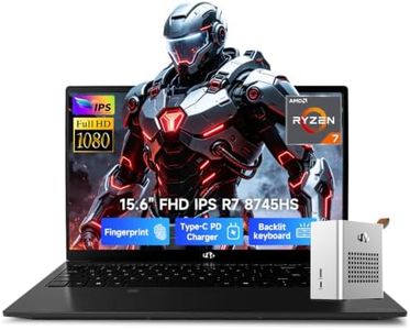 NIMO 15.6 Gaming-Creator-Laptop, 8 Core AMD Ryzen 7 8745HS 32GB RAM 1TB SSD Radeon 780M, with eGPU Dock with RX 7600M XT 8GB GDDR6 for Video Editing, AI Tasks & Remote Streaming, 2-Yr Warranty