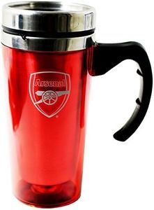 Arsenal FC Official Aluminum Soccer Travel Mug (One Size) (Red)