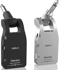 Getaria Wireless Guitar System 2.4G Rechargeable Transmitter Receiver for Electric Guitar Bass